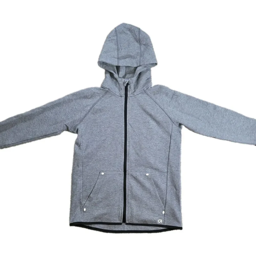 Boys GapFit Sweat Suit XL Gray Full Zip Hoodie Jogger Pants 2 Piece Set Gap Fit